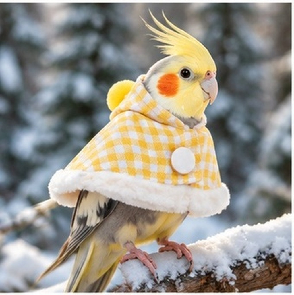 Plaid Bird Cape for Parrots Co - Outdoor Adventure Outfit recension och pris